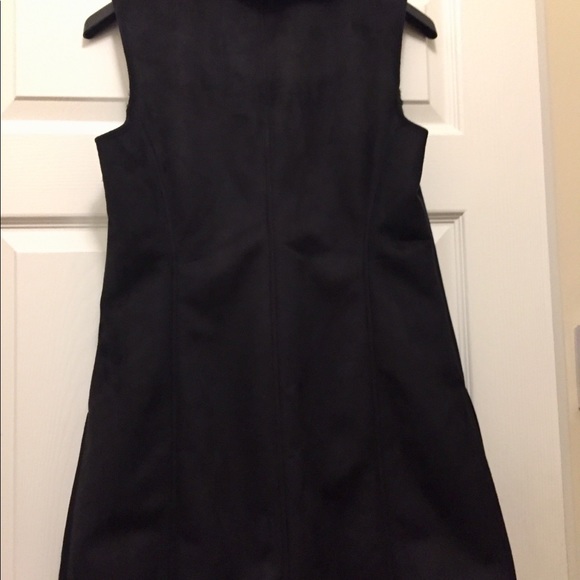 Dennis Basso Vest Black Faux Suede & Fur Sz XS - Picture 4 of 7